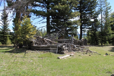 First of several structures seen upon entering Coloma (ghost town) Montana