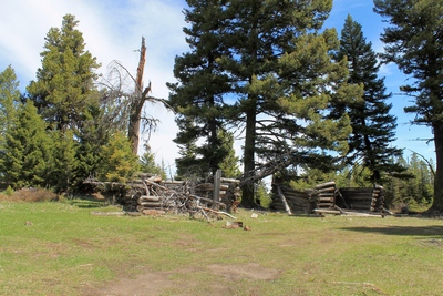 First of several structures seen upon entering Coloma (ghost town) Montana