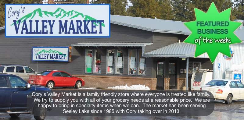 Cory's Valley Market - 3002 Hwy 83 South - PO Box 570 - Seeley Lake, MT 59868 - Owner: Cory Thompson 406-677-2121