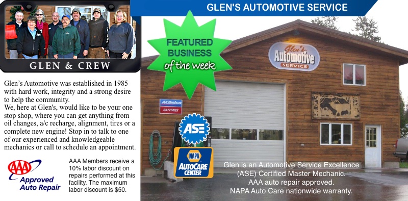 Seeley Lake Featured Business of the Week (week ending Feb. 10, 2018) Glen's Automotive Hwy. 83 Seeley Lake, MT - seeleylakelife.com