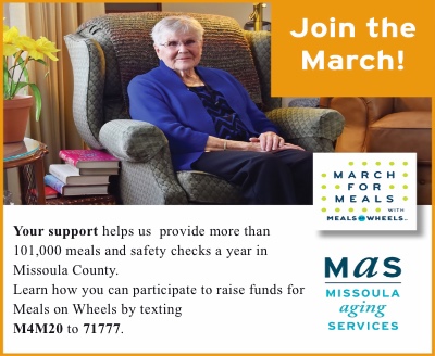Missoula Aging Services - Join the March For Meals with Meals on Wheels by Texting M4M20 to 71777
