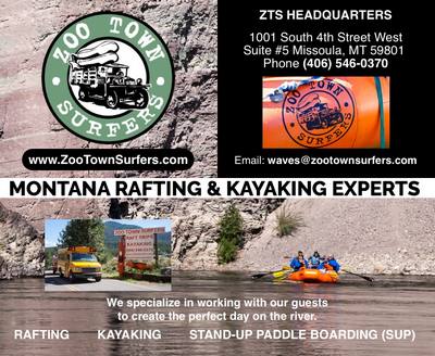 Zoo Town Surfers - Montana Rafting & Kayaking Experts - We specialize in working with our guests to create the perfect day on the river - RAFTING  KAYAKING  STAND-UP PADDLE BOARDING (SUP)