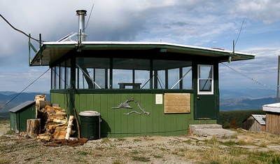 Union Peak Lookout in the Garnet range of western Montana.